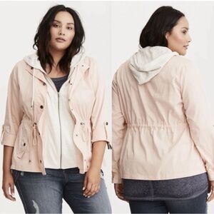 Torrid Twill Jersey Sleeve Anorak